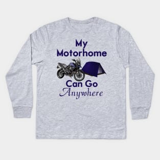 Motorcycle Motorhome Kids Long Sleeve T-Shirt
